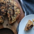 Hazelnut, chocolate and pear cake